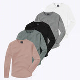 AO L/S Curve-Hem Tee 5-Pack