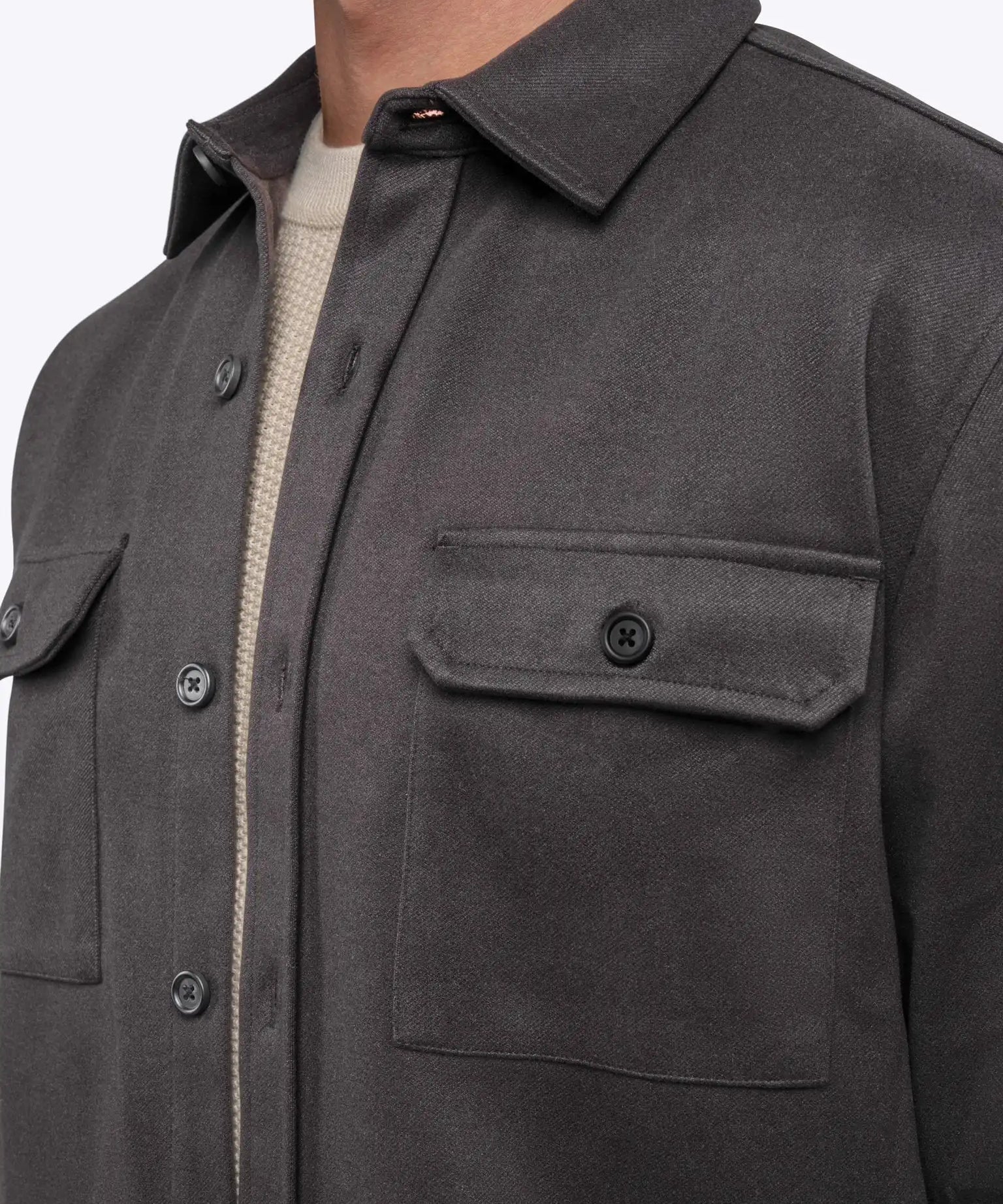 District Heavyweight Overshirt | Asphalt Classic-Fit
