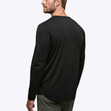 AO Long Sleeve Curve-Hem Tee | Black Signature-fit PYCA Pro®