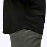 AO Long Sleeve Curve-Hem Tee | Black Signature-fit PYCA Pro®