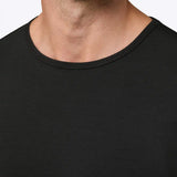 AO Long Sleeve Curve-Hem Tee | Black Signature-fit PYCA Pro®
