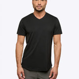 AO V-Neck Curve-Hem Tee | White Signature-fit PYCA Pro®