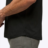 AO V-Neck Curve-Hem Tee | White Signature-fit PYCA Pro®