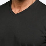 AO V-Neck Curve-Hem Tee | White Signature-fit PYCA Pro®