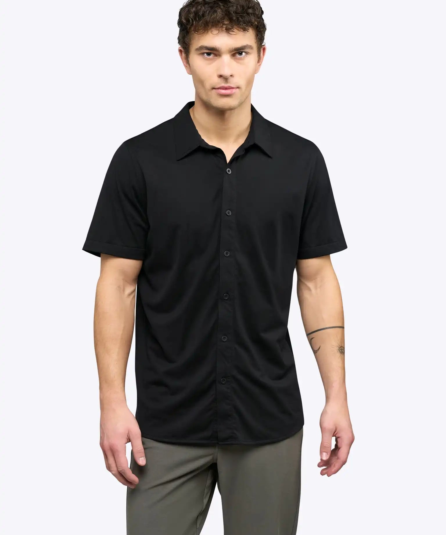 AO Button Up | Black Signature-Fit PYCA Pro®