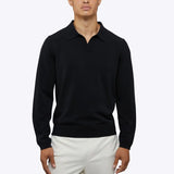 Riviera Knit Long Sleeve Polo | Merlot Signature-Fit