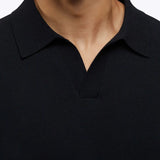 Riviera Knit Long Sleeve Polo | Merlot Signature-Fit