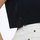 Almost Friday Tee Cropped | White Classic-fit PYCA Pro®