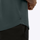 AO V-Neck Curve-Hem Tee | White Signature-fit PYCA Pro®