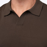 Riviera Knit Long Sleeve Polo | Merlot Signature-Fit