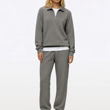 Divine Fleece Oversized Q-Zip | Obsidian