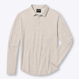 AO Long Sleeve Polo | White Signature-Fit PYCA Pro®
