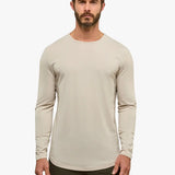 AO Long Sleeve Curve-Hem Tee | Black Signature-fit PYCA Pro®