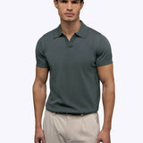 Riviera Knit Polo | Black Signature-Fit
