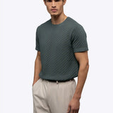 Riviera Knit Textured Tee | Sand Dune Signature-Fit