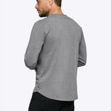 AO Long Sleeve Curve-Hem Tee | Black Signature-fit PYCA Pro®