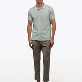 Riviera Knit Button Up | Burnt Oak Signature-Fit