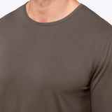 AO Long Sleeve Curve-Hem Tee | Black Signature-fit PYCA Pro®