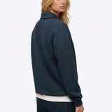 Divine Fleece Oversized Q-Zip | Obsidian