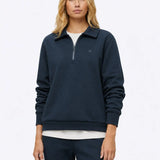 Divine Fleece Oversized Q-Zip | Obsidian