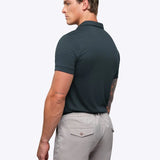 SoHo Ribbed Polo | Pacific Blue Signature-Fit