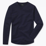 AO Long Sleeve Curve-Hem Tee | Black Signature-fit PYCA Pro®