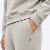 Divine Fleece Oversized Straight-Leg Sweatpant | Parchment