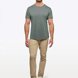 AO Curve-Hem Tee | White Signature-fit PYCA Pro®