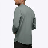 AO Long Sleeve Curve-Hem Tee | Black Signature-fit PYCA Pro®