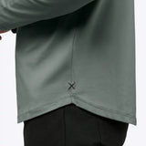 AO Long Sleeve Curve-Hem Tee | Black Signature-fit PYCA Pro®