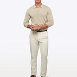 Riviera Knit Long Sleeve Polo | Merlot Signature-Fit