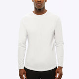AO Long Sleeve Curve-Hem Tee | Black Signature-fit PYCA Pro®