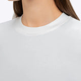 Tomboy Tee | White Slim-Fit Tomboy-Cotton™