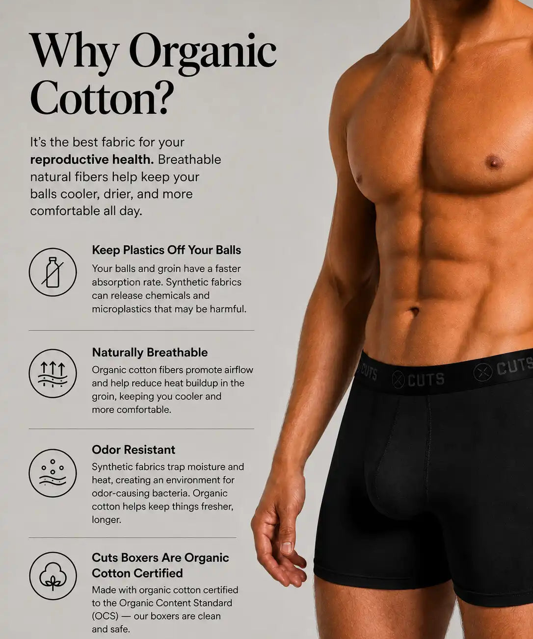 Organic Cotton Boxer Brief 1-Pack | Black